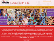 Tablet Screenshot of fhiindia.org